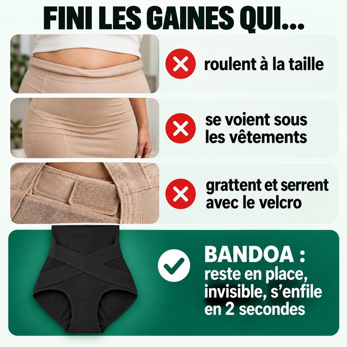 Fini les gaines qui roulent, se voient ou grattent avec le velcro